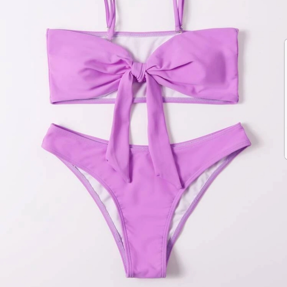 Knot Front Bikini Sets